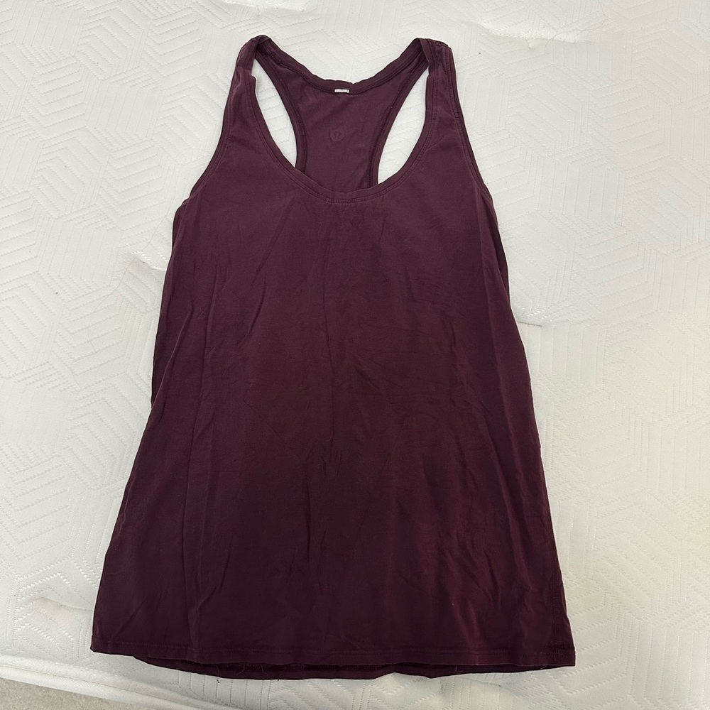 Lululemon Maroon tank size 4